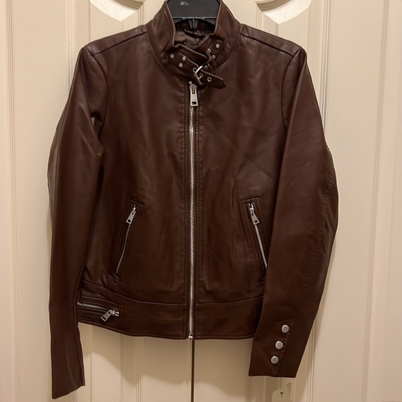 Levis Faux-Leather Latch Collar Moto Racer Jacket - Picture 10 of 11